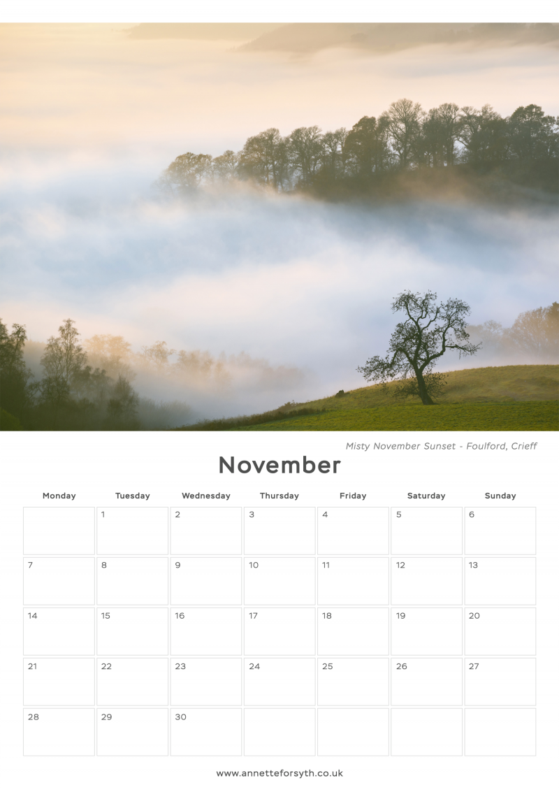 2022 Scotland Calendar - November - Annette Forsyth Photography2022 Scotland Calendar - November - Annette Forsyth Photography